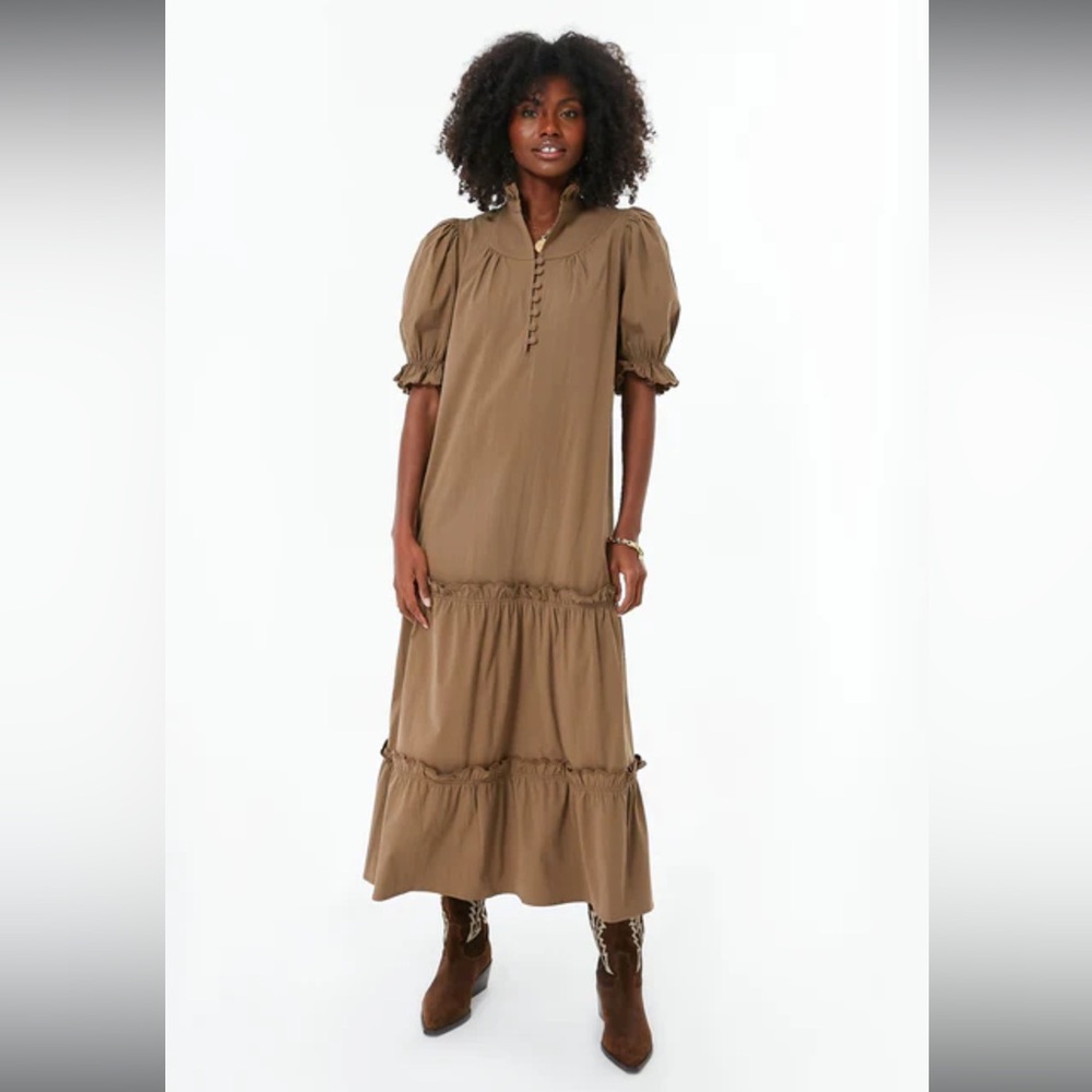 Tuckernuck Pomander Place Chestnut Brown Selena Maxi Dress - Size L